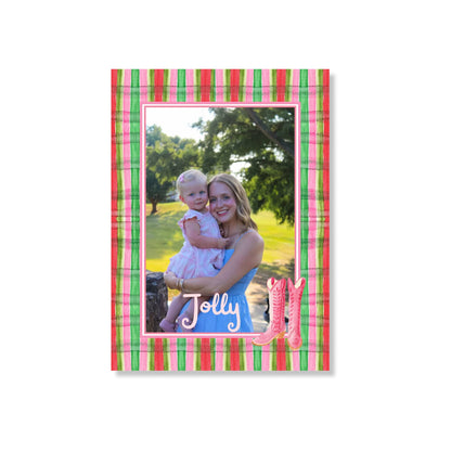 Petite Pinkie Plaid Holiday Card