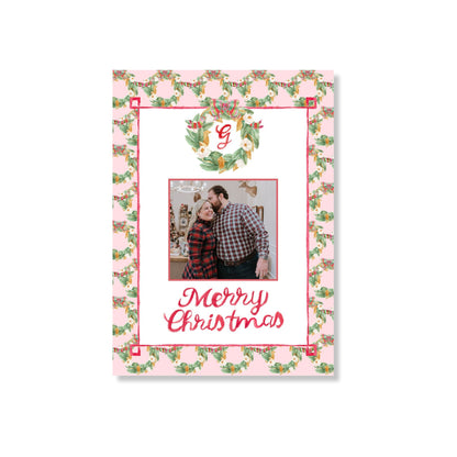 Southern Magnolia Wreaths Holiday Card