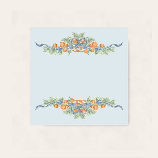 Orange Garland Swag Paper Coaster