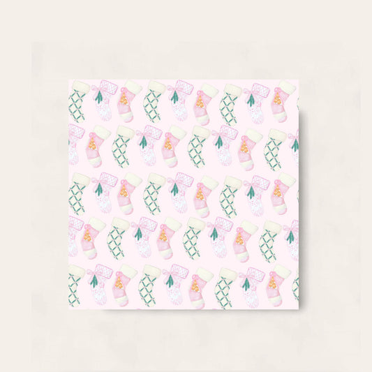 Sweet Stockings Paper Coaster (Pink Edition)