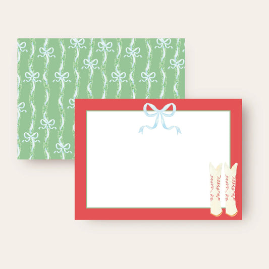 Boots & Bows Stationery Set
