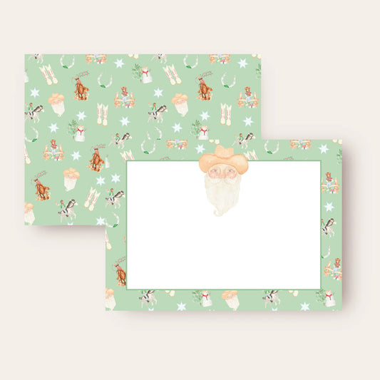 The Cowboy Santa Stationery Set (Mint Edition)