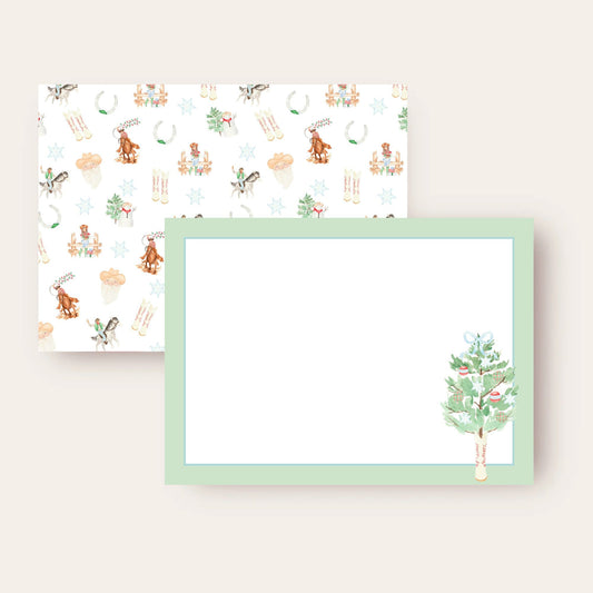 Cowboy Boot Christmas Tree Stationery Set