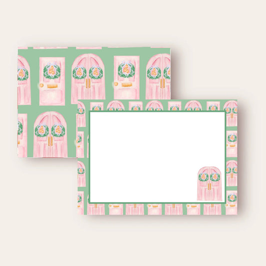 Happy Holiday Doors Stationery Set (Pink Edition)