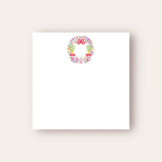 Teacher Wreath Baby Chunk Notepad