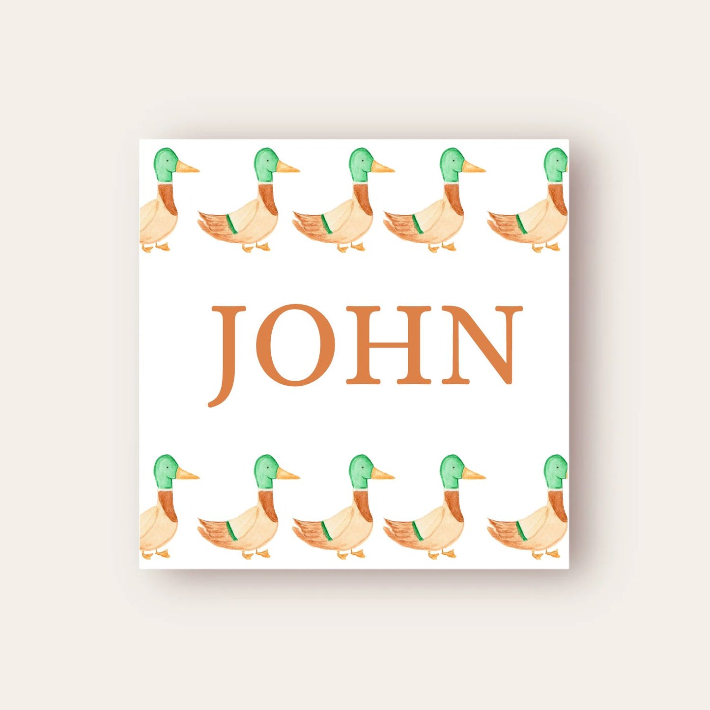 Love a Duck Paper Coaster