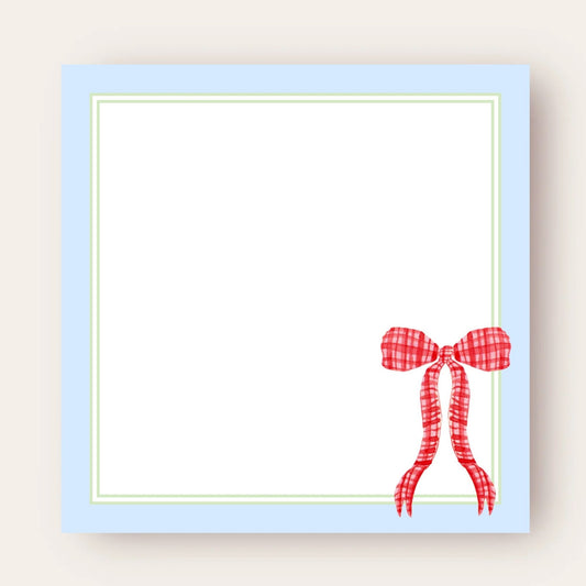 Perfectly Preppy with a Bow Big Chunky Notepad