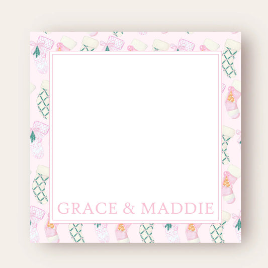 Sweet Stocking Big Chunky Notepad (Pink Edition)