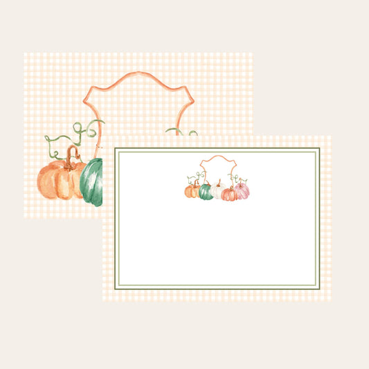 MacKenzie Pumpkin Crest Stationery Set