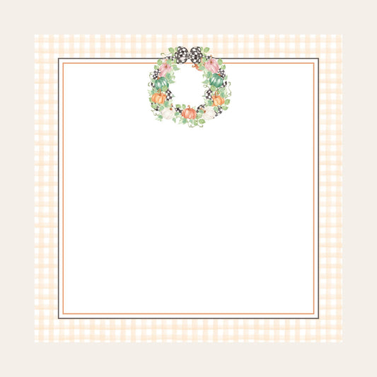 MacKenzie Fall Wreath Big Chunky Notepad