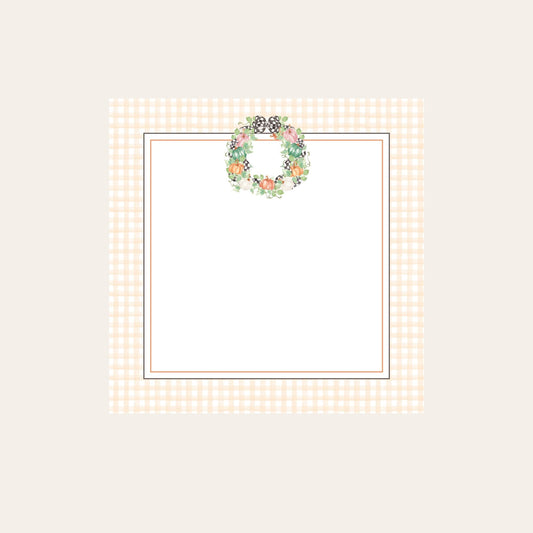MacKenzie Fall Wreath Baby Chunk Notepad