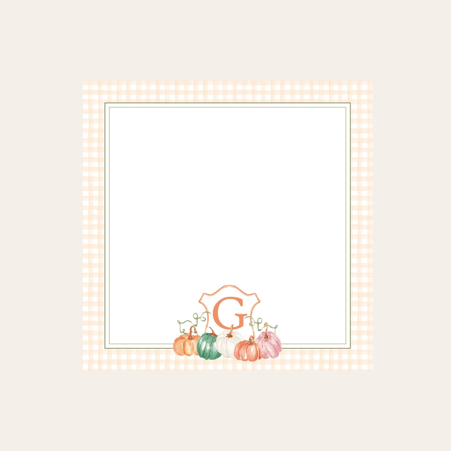 MacKenzie Pumpkin Crest Baby Chunk Notepad