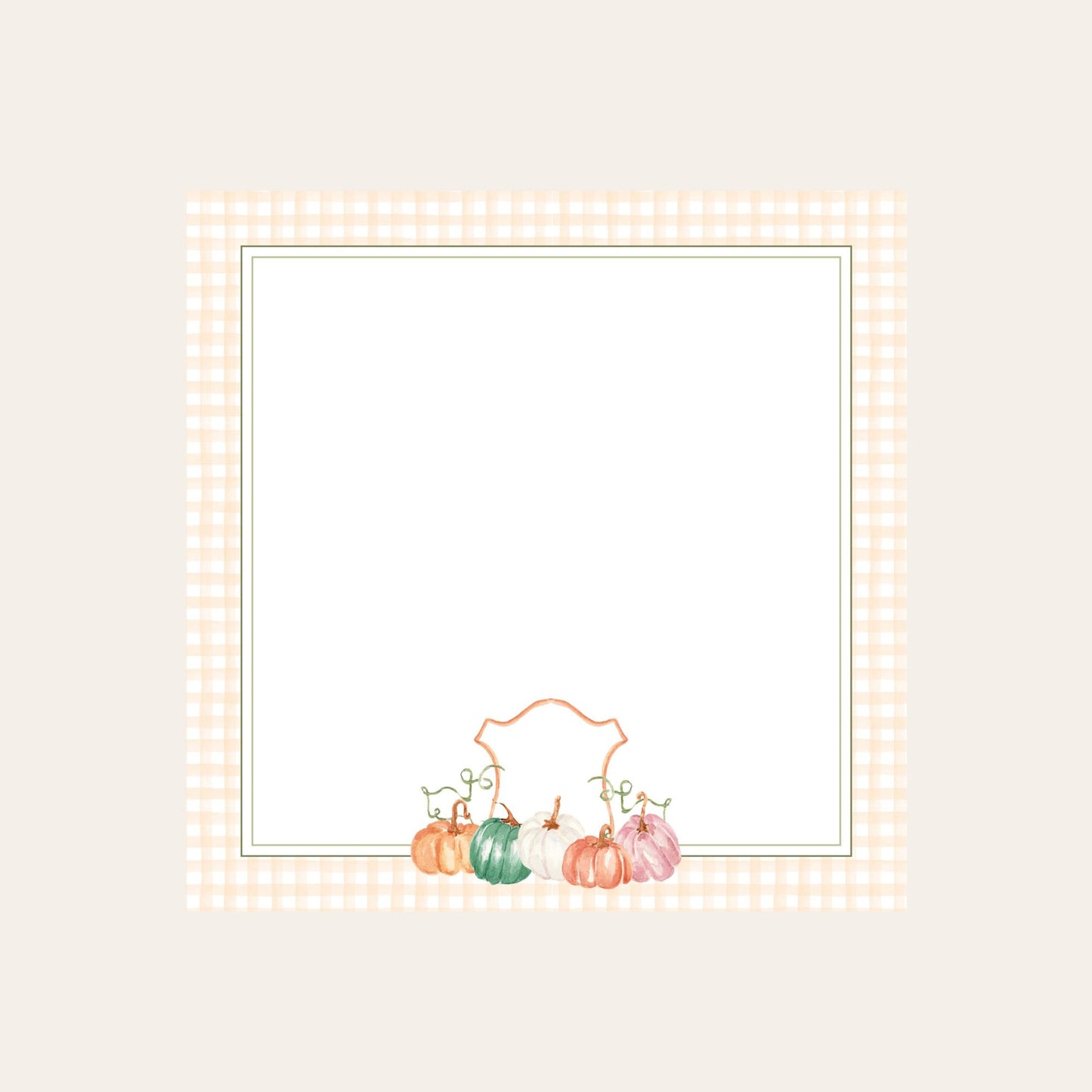 MacKenzie Pumpkin Crest Baby Chunk Notepad