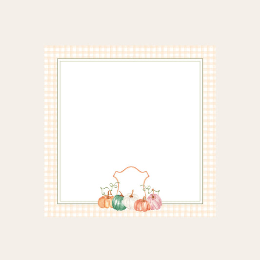 MacKenzie Pumpkin Crest Baby Chunk Notepad