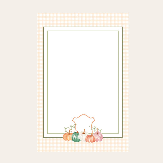 MacKenzie Pumpkin Crest Skinny Chunk Notepad