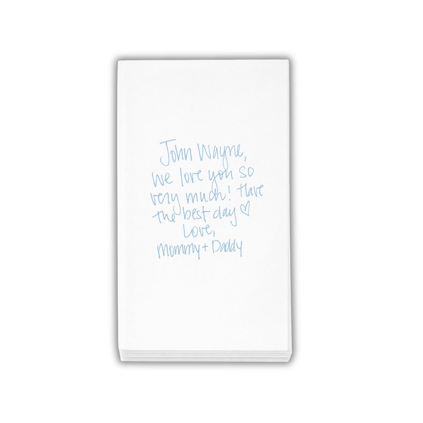 School Lunch Love Notes on Napkins (Linun Like)