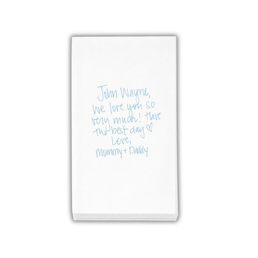 School Lunch Love Notes on Napkins (Linun Like)