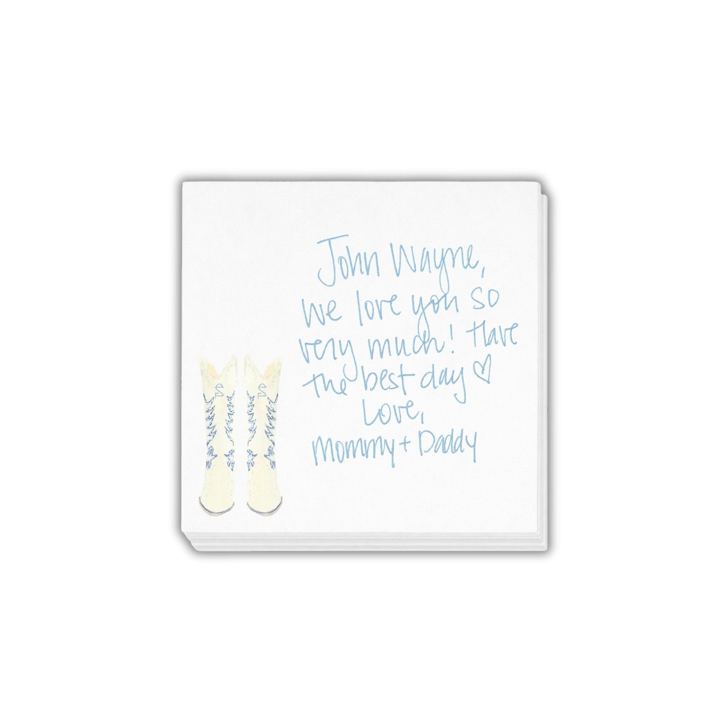 School Lunch Love Notes on Napkins (Linun Like)