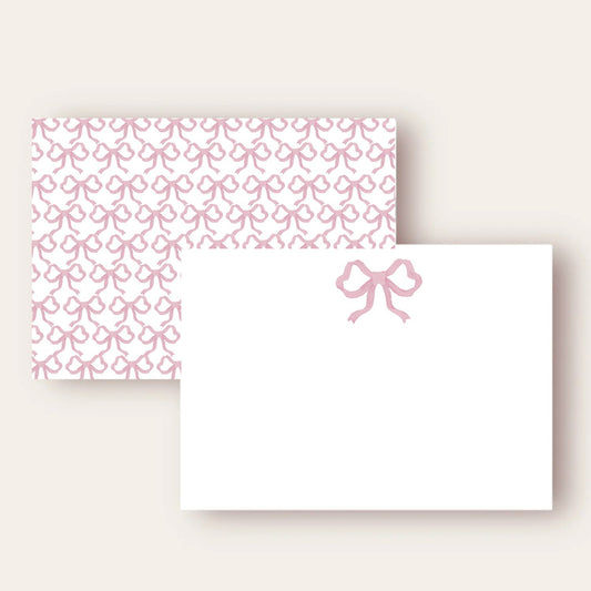 Pink Bow Stationery Set