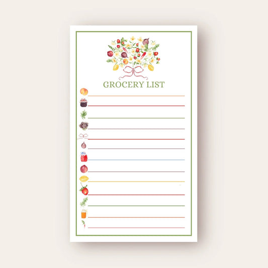 Gorgeous Grocery List Skinny Chunk Notepad