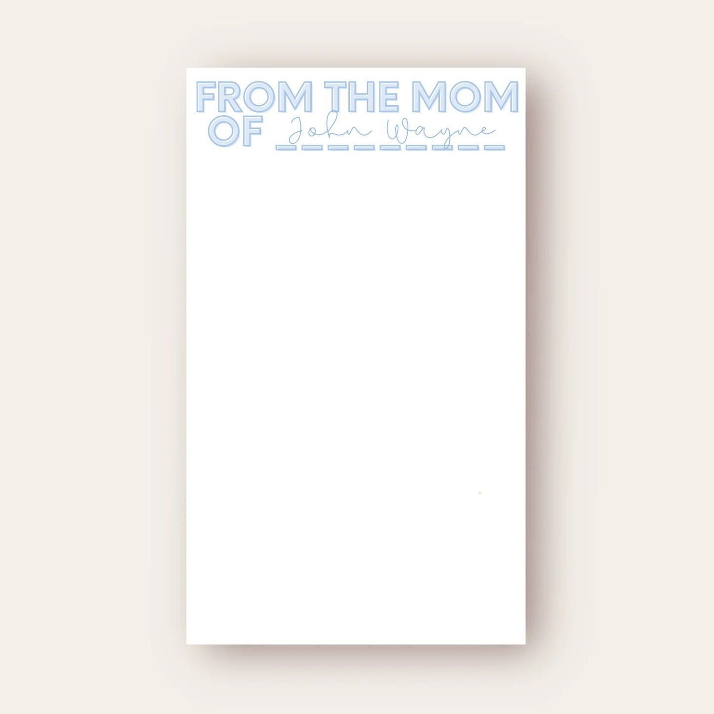 Mama Maria (Blue) Skinny Chunk Notepad
