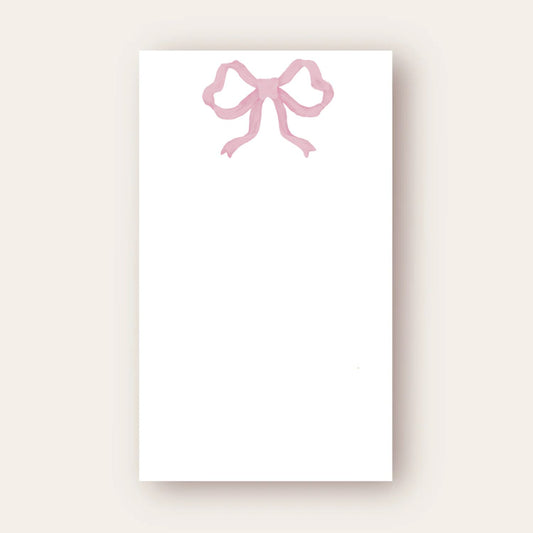 Pink Bow Skinny Chunk Notepad