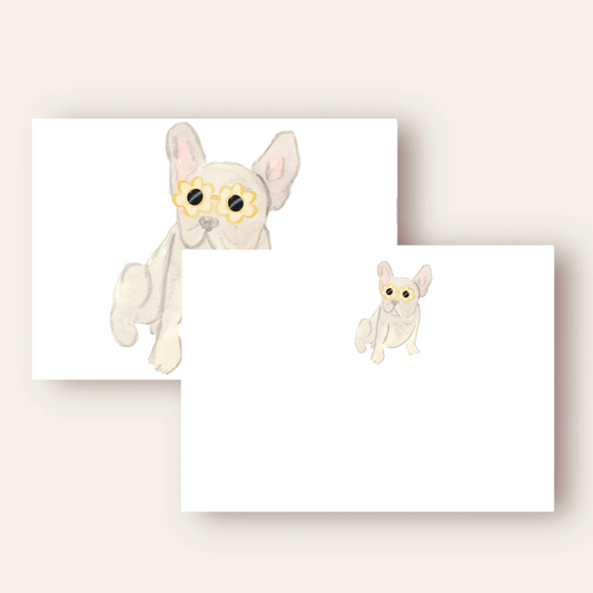 Cute French Bulldog Stationary Set