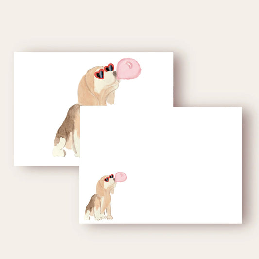 Cute Beagle Stationary Set