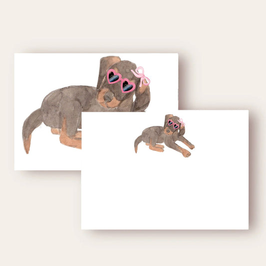 Cute Rottweiler Stationery Set