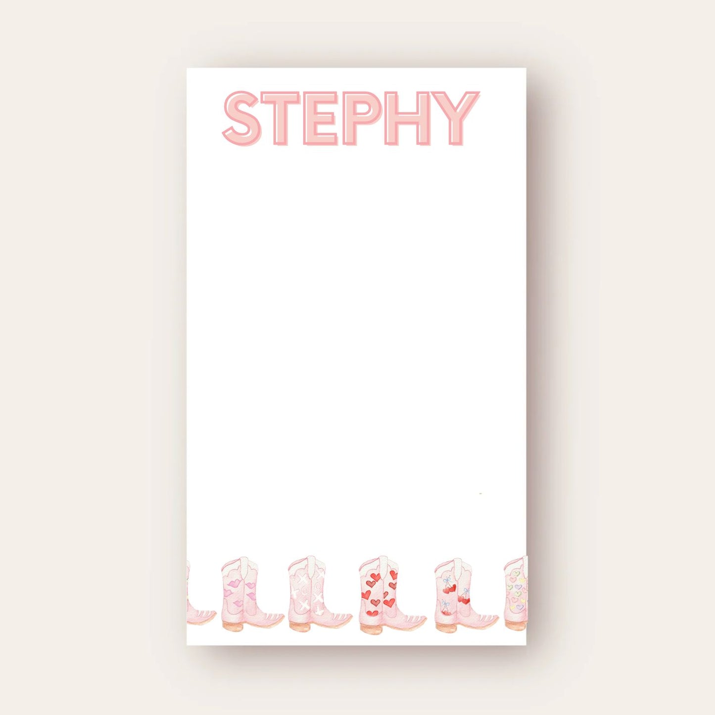 Monogram Skinny Chunk Notepad