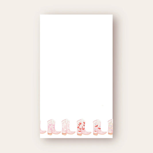 Pink Boots Skinny Chunk Notepad