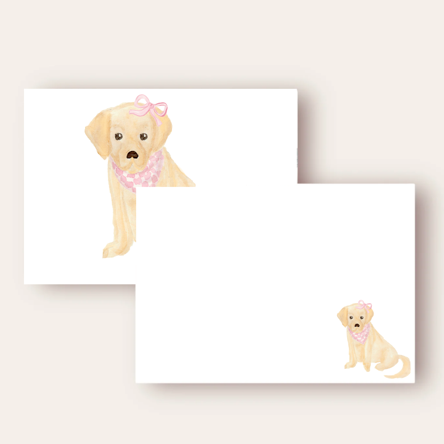 Cute Golden/Yellow Lab Stationary Set – DearJohnPaperCo
