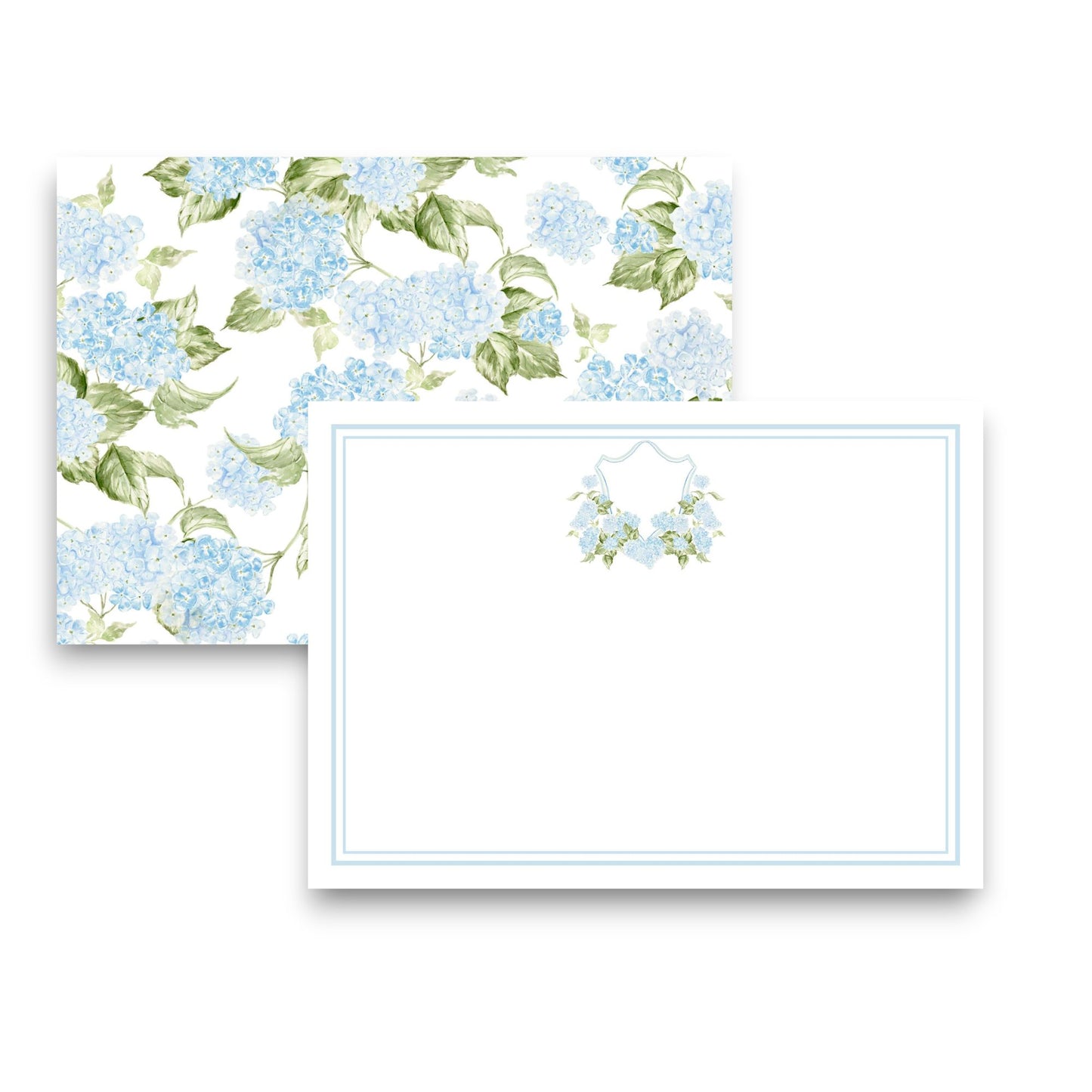 Hydrangea Crest Stationery Set