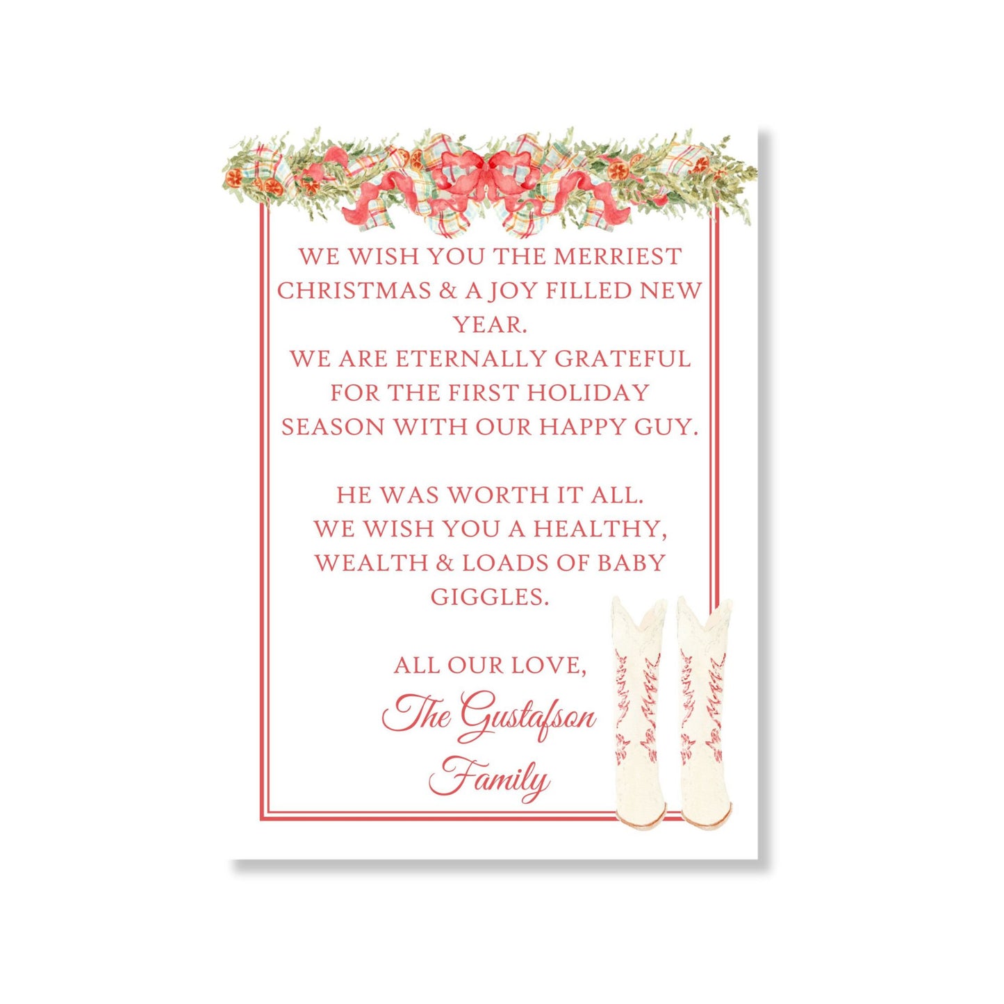 The Christmas Boots Holiday Card
