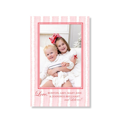 Big Red Ribbon & Bow Holiday Card