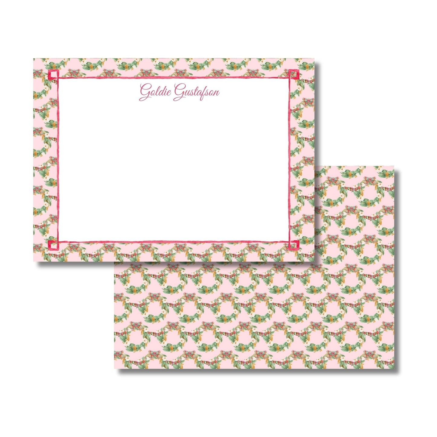 Southern Magnolias Wreath Stationery Set
