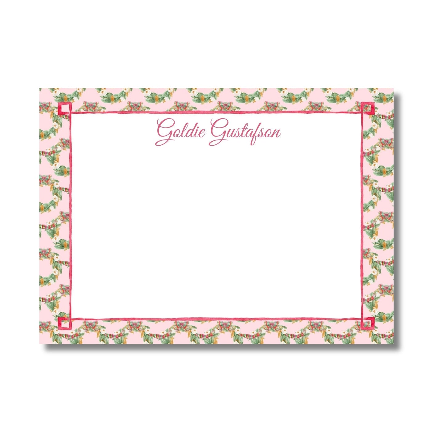 Southern Magnolias Wreath Stationery Set