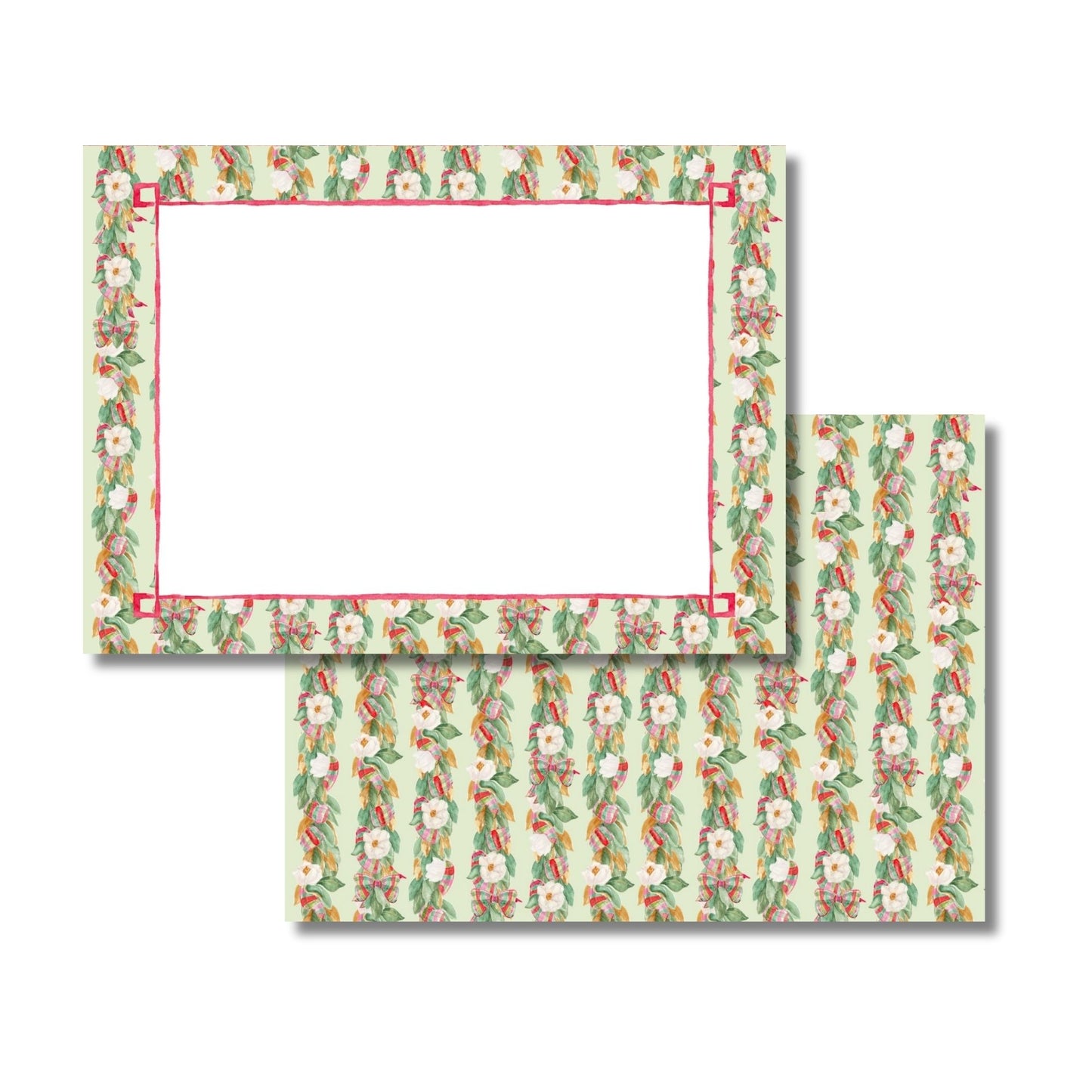 Southern Magnolias Garland Stationery Set