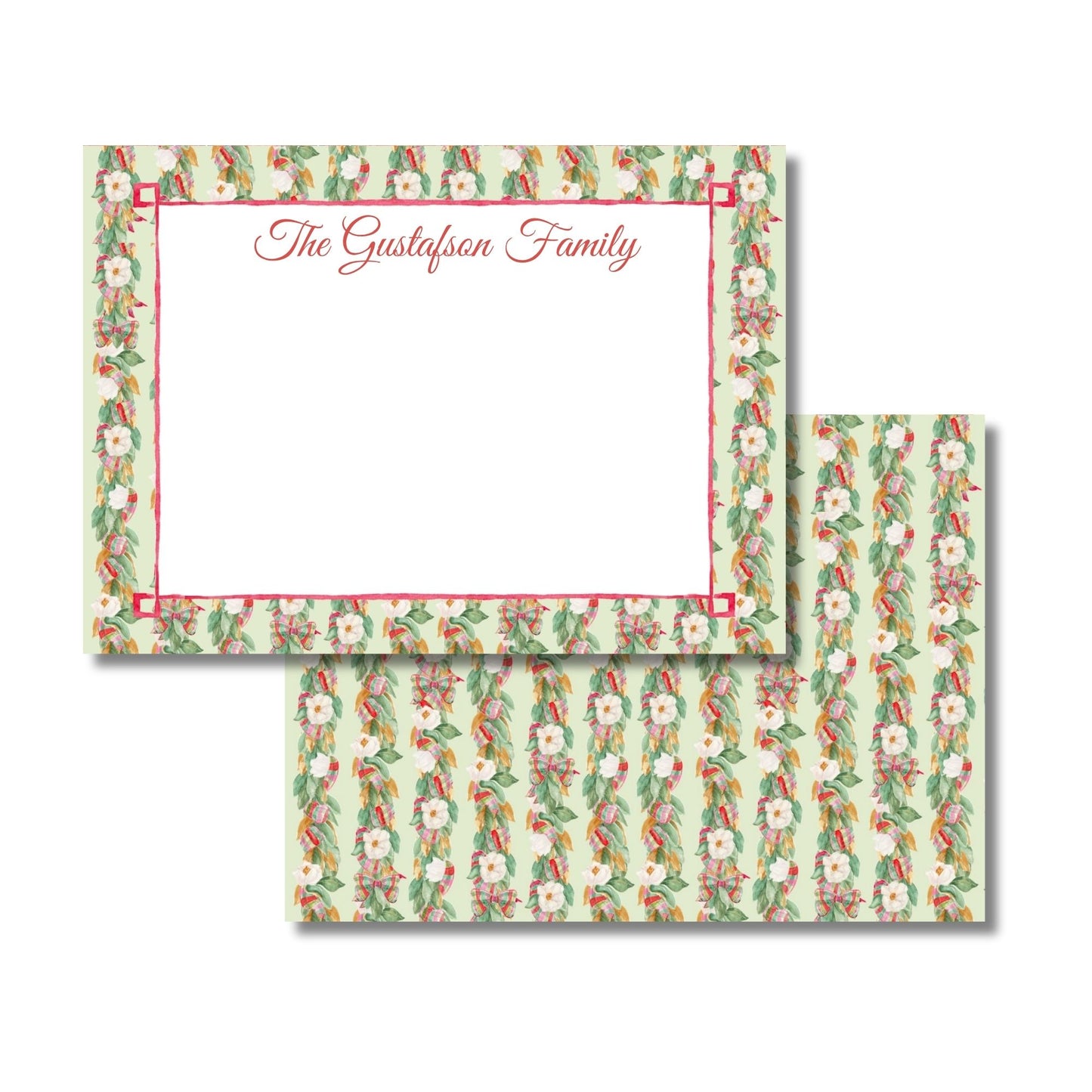 Southern Magnolias Garland Stationery Set