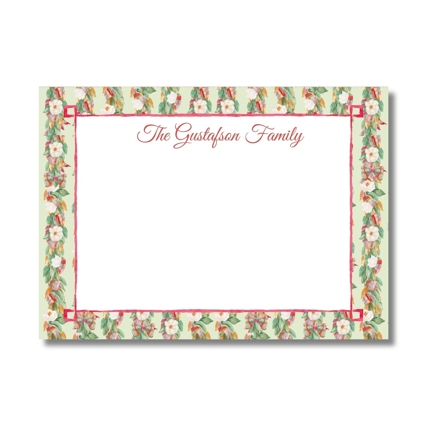 Southern Magnolias Garland Stationery Set
