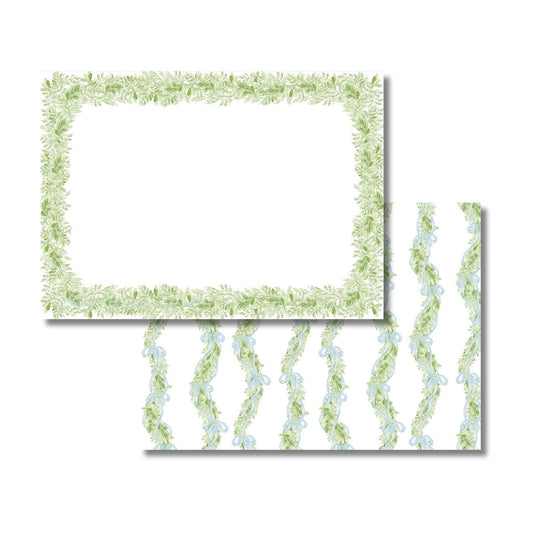 Garland & Blue Stationery Set