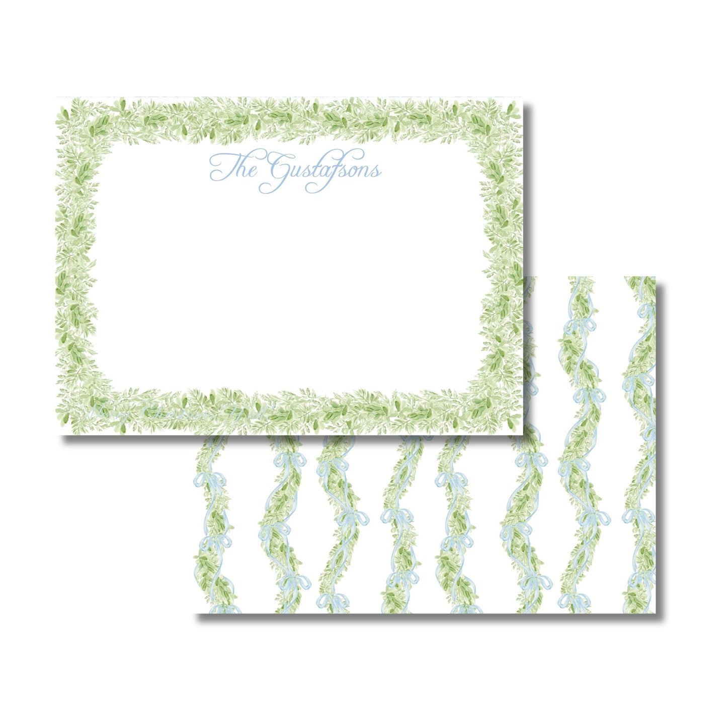 Garland & Blue Stationery Set
