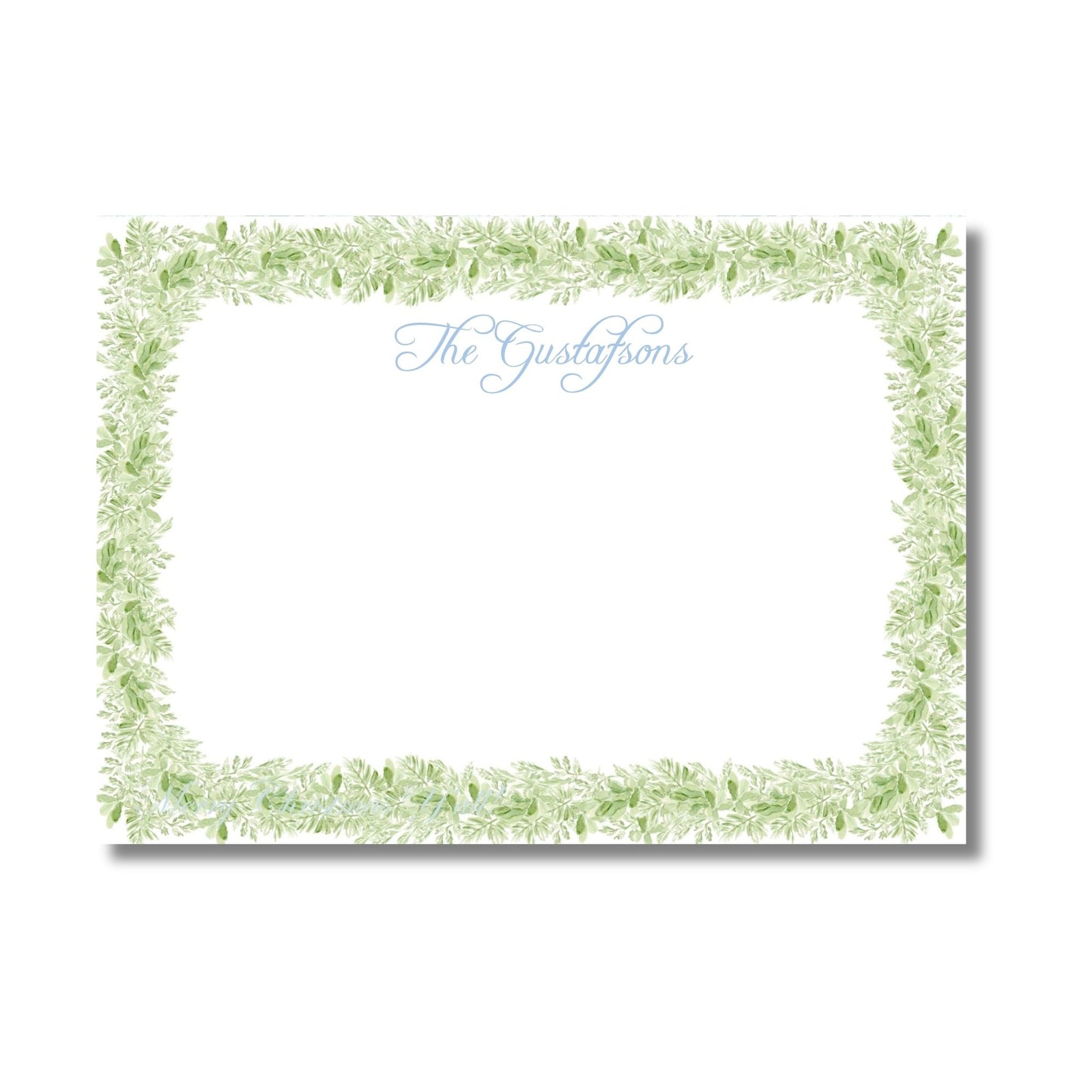 Garland & Blue Stationery Set