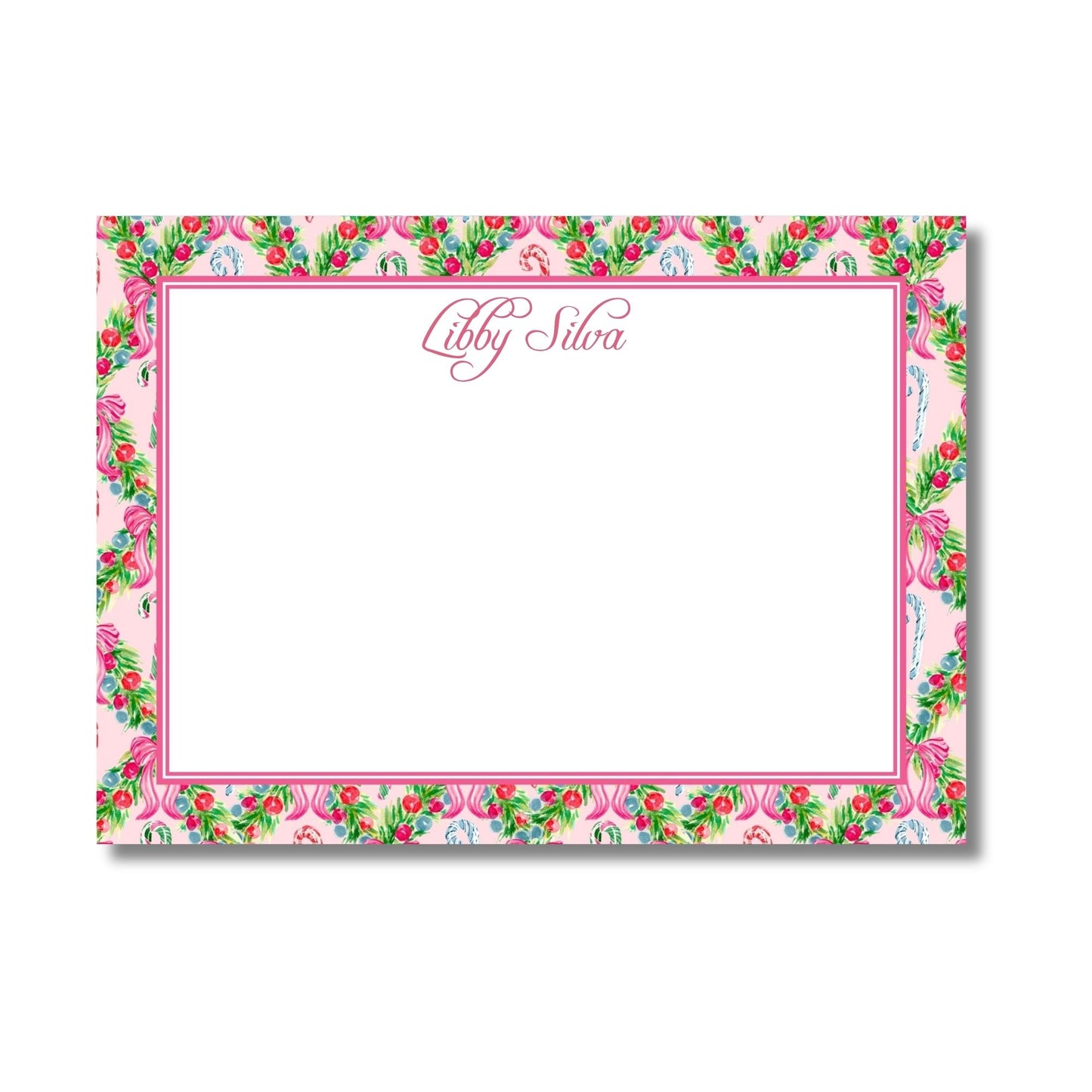 Libby's Candy Cane Stationery Set