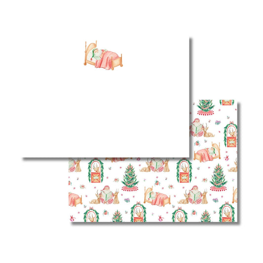 Santa's Sleepy Stationery Set