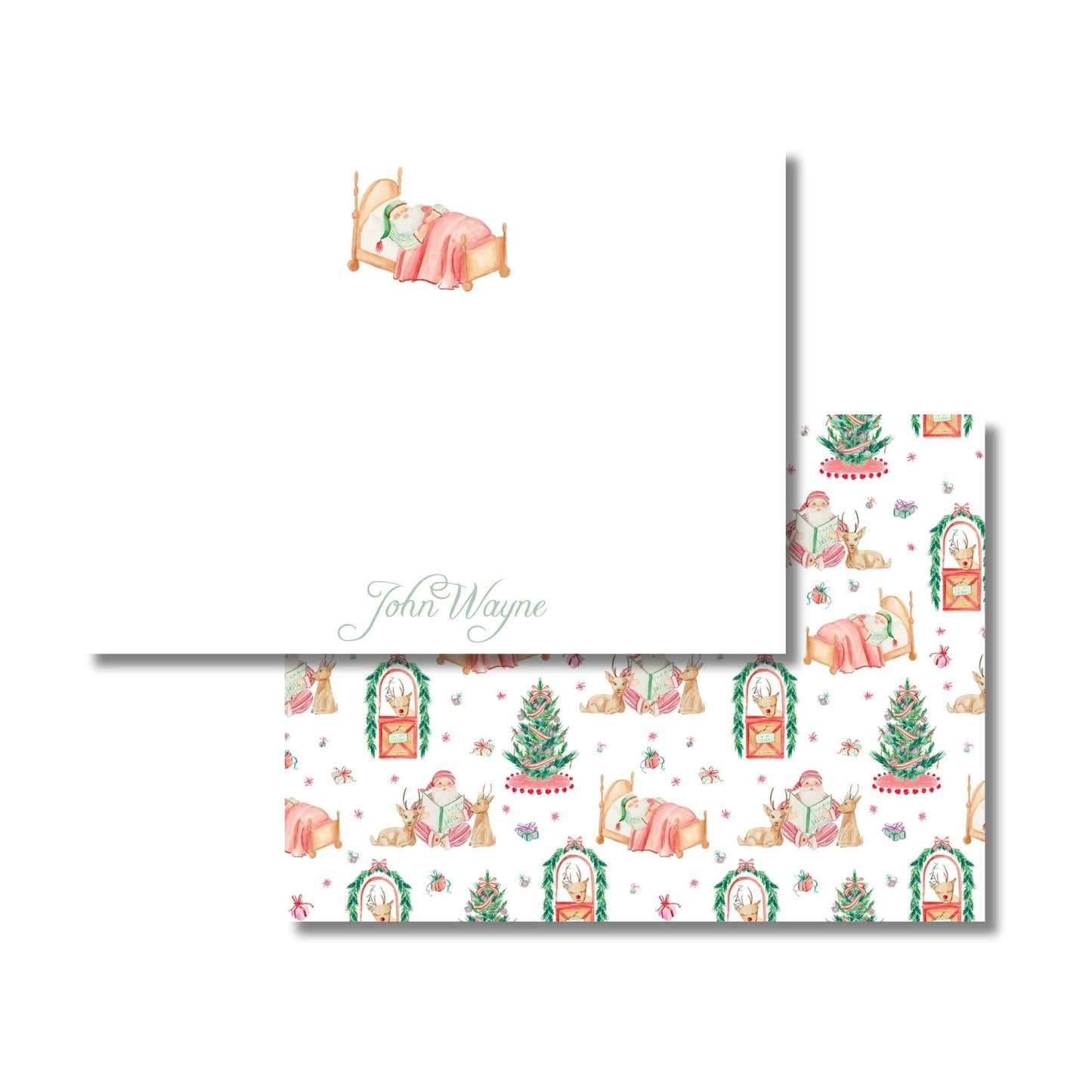 Santa's Sleepy Stationery Set