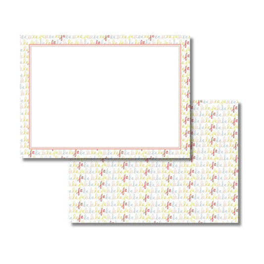 Fa La La La Stationery Set