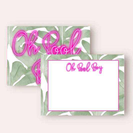 Oh Pool Boy! Stationery Set