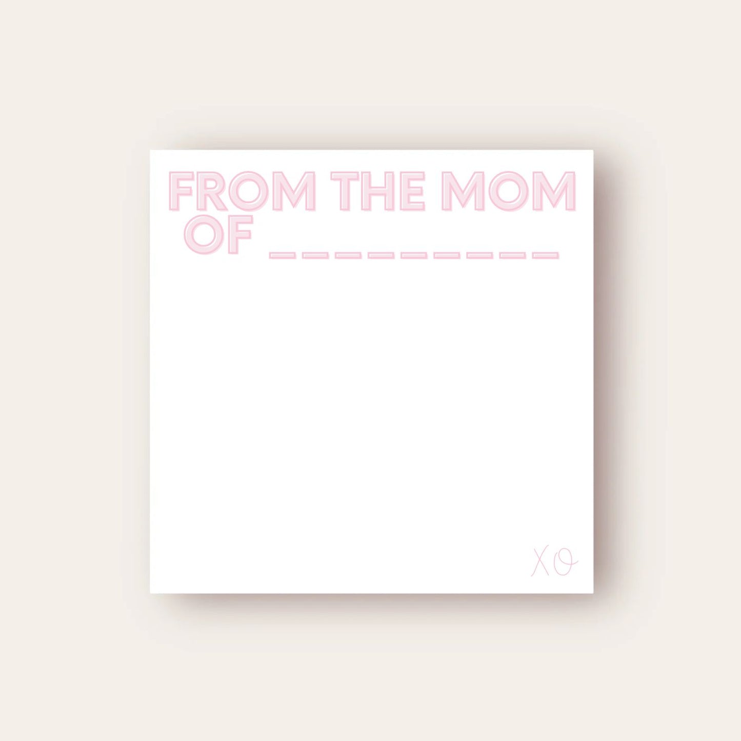 Mama Maria (Pink) Baby Chunk Notepad