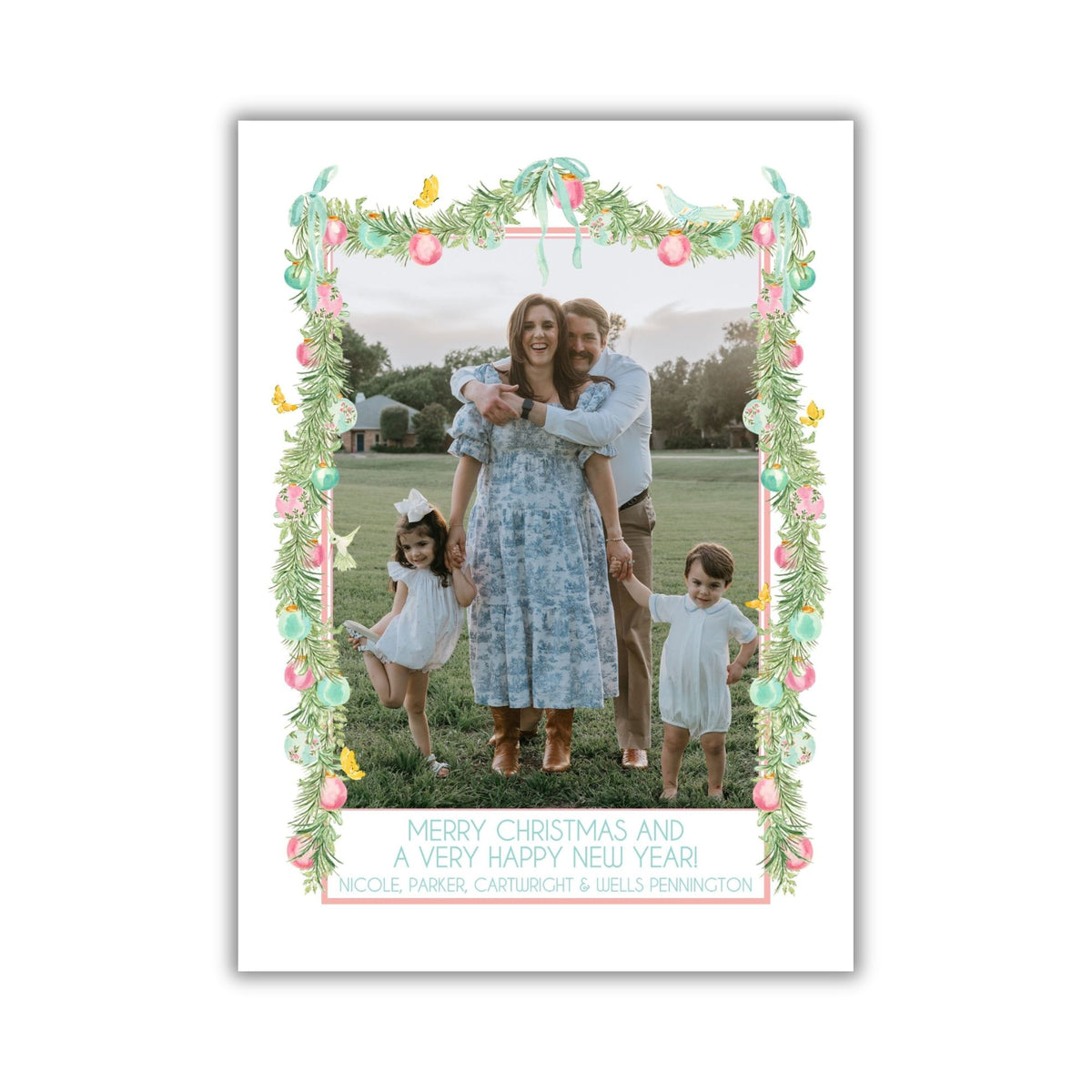 Parisian Garland Arch Holiday Card
